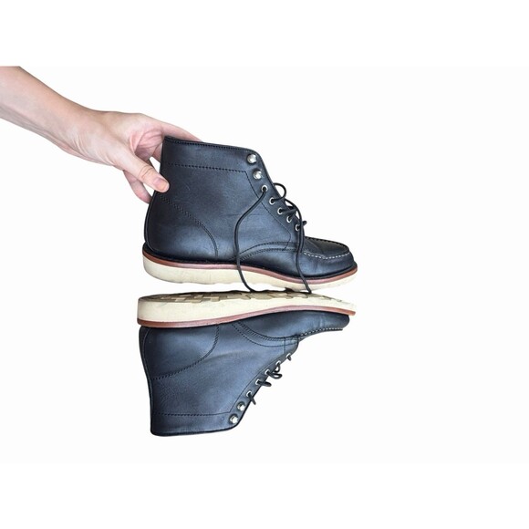 Thursday Boot Co. Everyday Boots Black Leather Lace Up Chukka Chelsea Boot White main image 12